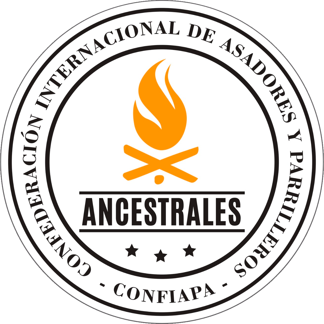 Sello de la Confederación Internacional de Asadores y Parrilleros (CONFIAPA), sección Ancestrales